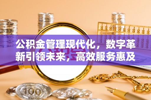 普洱公积金管理现代化，数字革新引领未来，高效服务惠及民生
