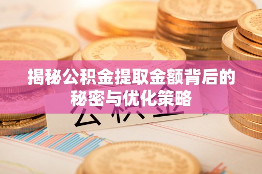 普洱揭秘公积金提取金额背后的秘密与优化策略