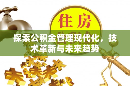普洱探索公积金管理现代化，技术革新与未来趋势