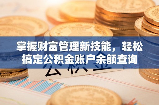 普洱掌握财富管理新技能，轻松搞定公积金账户余额查询