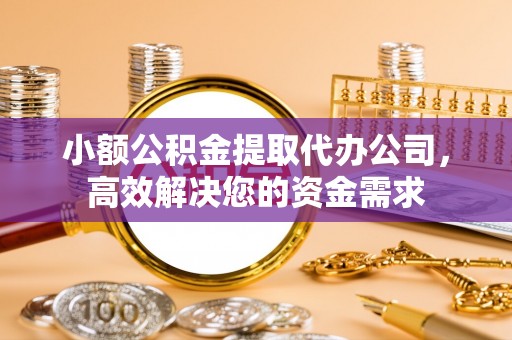 普洱小额公积金提取代办公司，高效解决您的资金需求