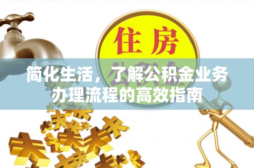 普洱简化生活，了解公积金业务办理流程的高效指南