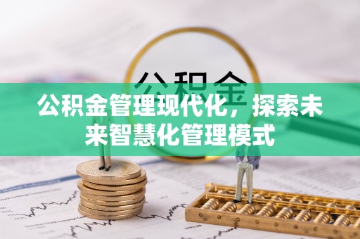 普洱公积金管理现代化，探索未来智慧化管理模式