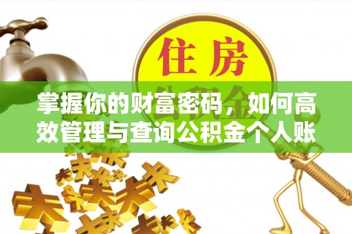 普洱掌握你的财富密码，如何高效管理与查询公积金个人账户信息