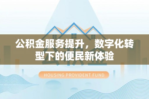 普洱公积金服务提升，数字化转型下的便民新体验