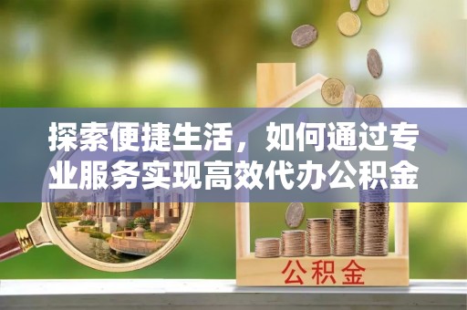 普洱探索便捷生活，如何通过专业服务实现高效代办公积金提取