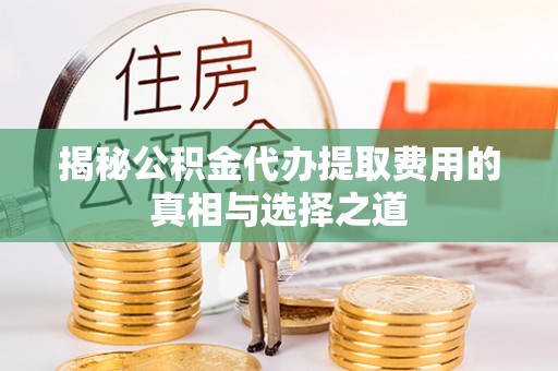 普洱揭秘公积金代办提取费用的真相与选择之道