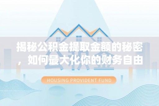 普洱揭秘公积金提取金额的秘密，如何最大化你的财务自由
