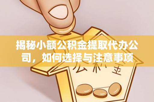 普洱揭秘小额公积金提取代办公司，如何选择与注意事项