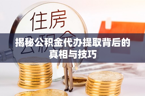 普洱揭秘公积金代办提取背后的真相与技巧