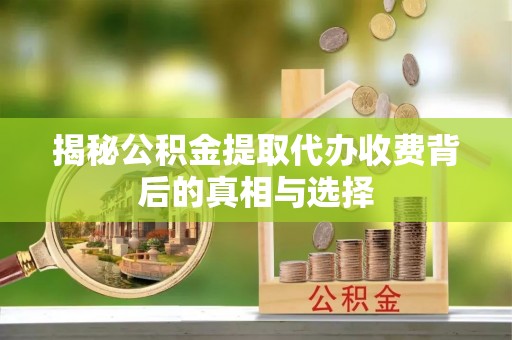 普洱揭秘公积金提取代办收费背后的真相与选择