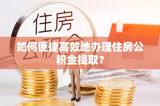 普洱如何便捷高效地办理住房公积金提取？