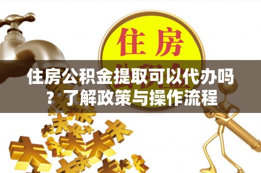 普洱住房公积金提取可以代办吗？了解政策与操作流程